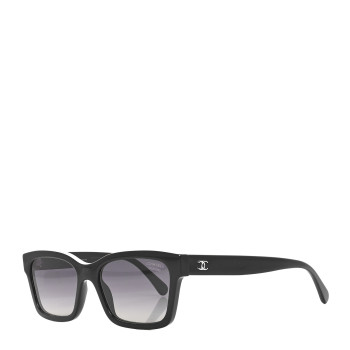 CHANEL Acetate Square Sunglasses 5417 Black