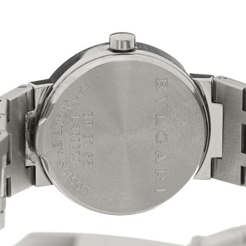 BULGARI Stainless Steel Diamond 23mm Quartz Watch Black
