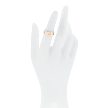CARTIER 18K Pink Gold 5.5mm LOVE Ring 50 5.25