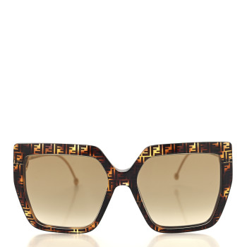 FENDI Acetate Metal F is Fendi FF Butterfly Sunglasses FF 0410/S Havana