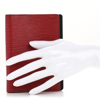 LOUIS VUITTON Epi Small Ring Agenda Cover Castillan Red
