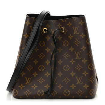 LOUIS VUITTON Monogram Neonoe MM Black