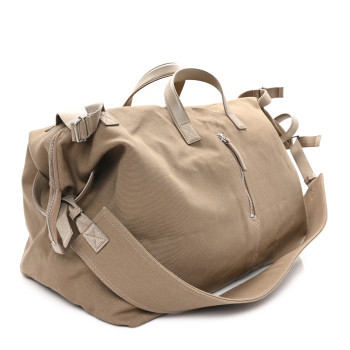 JACQUEMUS Canvas Le Sac A Linge Duffle Bag Beige