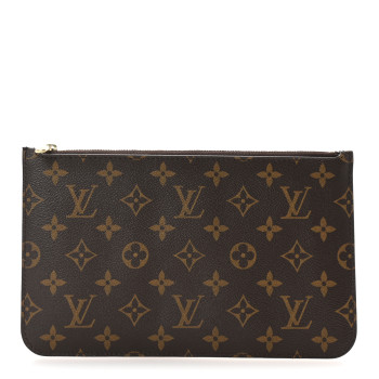 LOUIS VUITTON Monogram Neverfull MM GM Pochette Pivoine