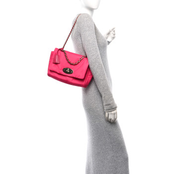 MULBERRY Padded Recycled Nylon Medium Lily Mulberry Pink