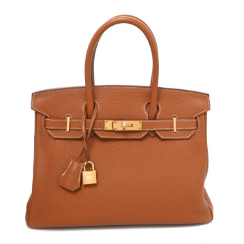 HERMES Togo Birkin 30 Gold