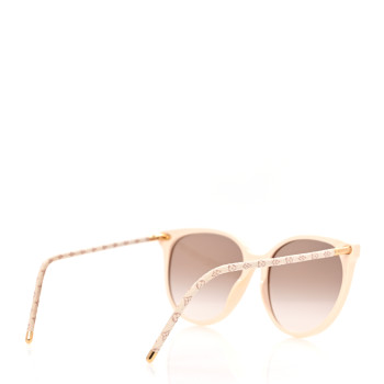 LOUIS VUITTON Monogram Acetate LV First Round Sunglasses Z1710W White