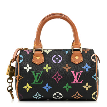 LOUIS VUITTON Monogram Multicolor Mini Sac HL Speedy Black