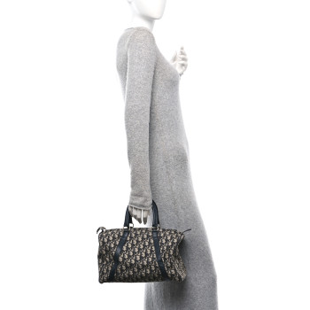 CHRISTIAN DIOR Monogram Boston Navy Blue