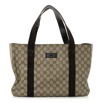 GUCCI GG Plus Monogram Medium Tote Dark Brown