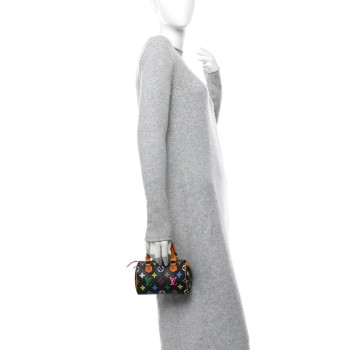 LOUIS VUITTON Monogram Multicolor Mini Sac HL Speedy Black