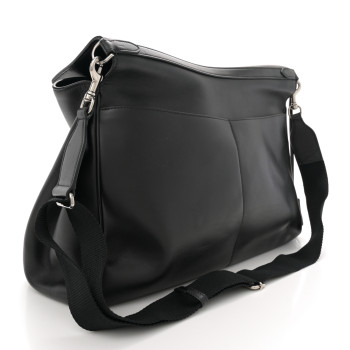 BALENCIAGA Smooth Calfskin Rodeo Mens Messenger Bag Black