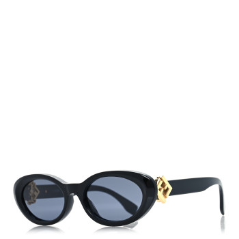 FENDI Acetate FF Oval Sunglasses FE40140U Black