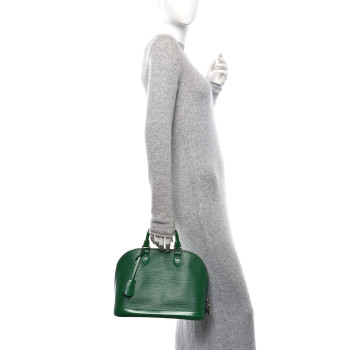 LOUIS VUITTON Epi Alma PM Menthe