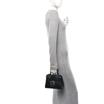DELVAUX Grained Rodeo Calfskin Mini Brillant Black