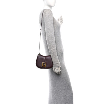 FENDI Vitello Brenta Cher Small Fendi C'mon Bordeaux