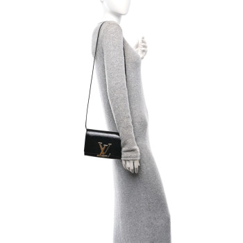 LOUIS VUITTON Electric Epi Louise Strap PM Black