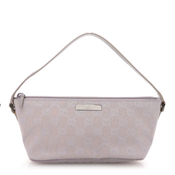 GUCCI Monogram Boat Pochette Lilac