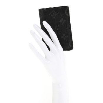 LOUIS VUITTON Monogram Eclipse Pocket Organizer NM