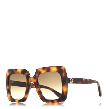 GUCCI Acetate Oversize Sunglasses GG0328S Tortoise