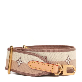 LOUIS VUITTON Jacquard Speedy Bandouliere 20 Shoulder Strap Beige