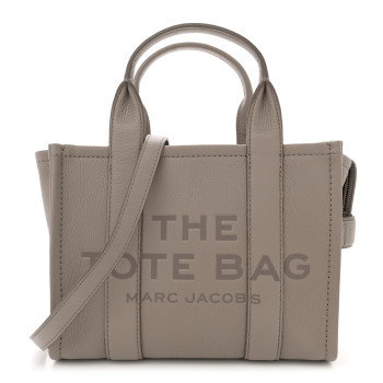 MARC JACOBS Grained Calfskin Small The Tote Bag Cement