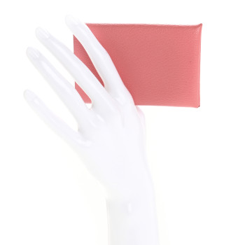 HERMES Chevre Mysore Calvi Card Case Rose Azalee