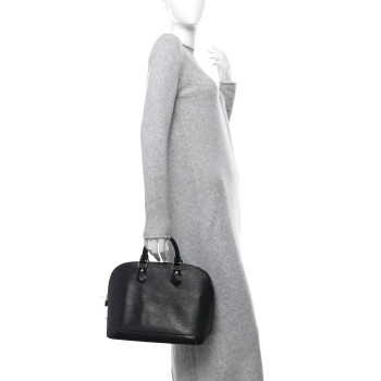 LOUIS VUITTON Epi Alma PM Black