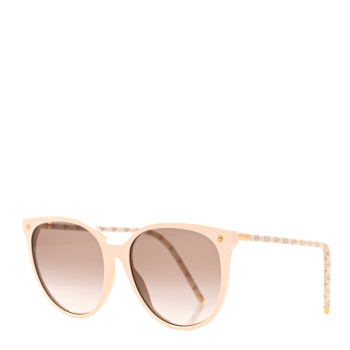 LOUIS VUITTON Monogram Acetate LV First Round Sunglasses Z1710W White