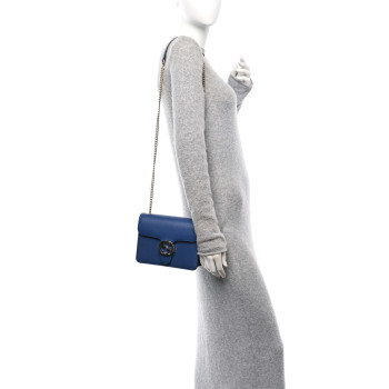 GUCCI Dollar Calfskin Small Interlocking G Shoulder Bag Caspian