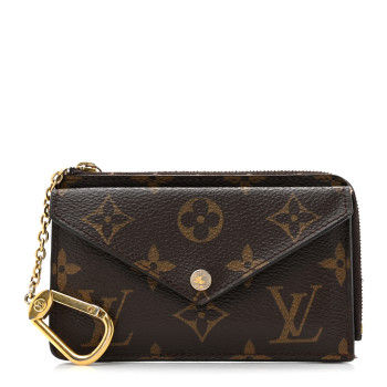 LOUIS VUITTON Monogram Recto Verso Card Holder Black