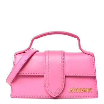 JACQUEMUS Smooth Calfskin Le Bambino Pink