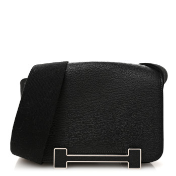 HERMES Chevre Mysore Geta Black