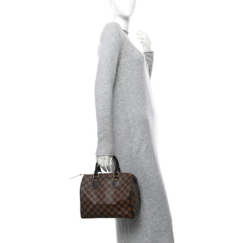 LOUIS VUITTON Damier Ebene Speedy 25