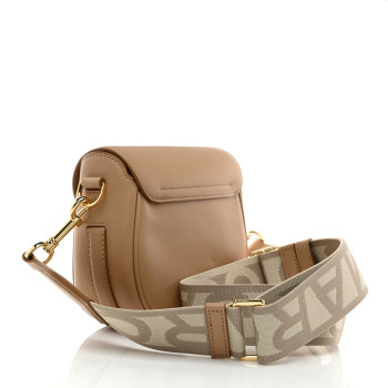 MARC JACOBS Calfskin Small The J Marc Saddle Tan