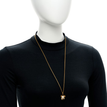 LOUIS VUITTON Vuittonite Rat Necklace Gold