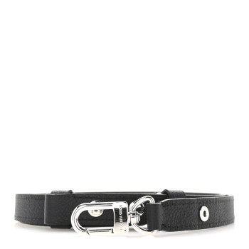 LOUIS VUITTON Calfskin Buci Shoulder Strap Black
