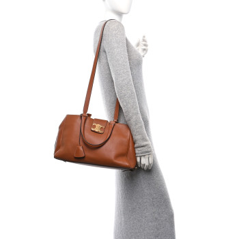 CELINE Supple Calfskin Medium Appoline Tan