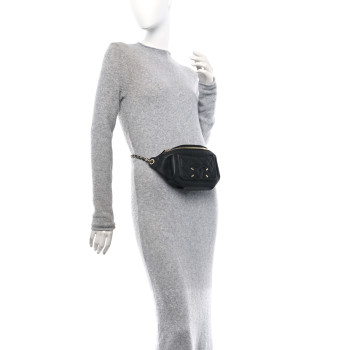 CHANEL Caviar Quilted Filigree Waist Bag Black