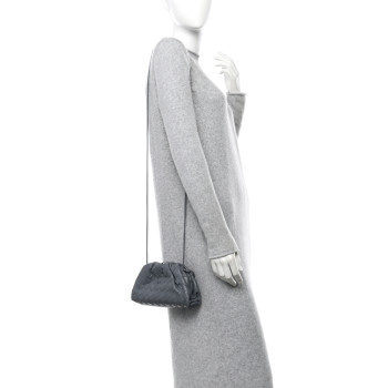 BOTTEGA VENETA Nappa Intrecciato The Mini Pouch Thunder