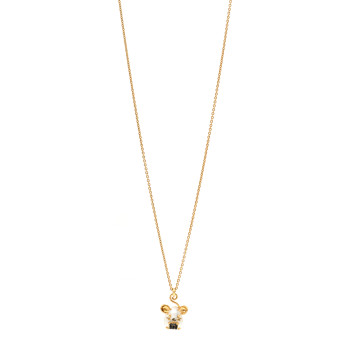 LOUIS VUITTON Vuittonite Rat Necklace Gold