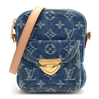 LOUIS VUITTON Denim Fairfax Pochette Blue