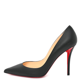 CHRISTIAN LOUBOUTIN Nappa Apostrophy 100 Pumps 39 Black
