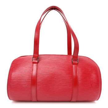LOUIS VUITTON Epi Soufflot Castillan Red
