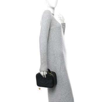 CHANEL Caviar Timeless CC Vanity Case Black