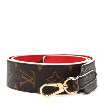 LOUIS VUITTON Monogram Bandouliere Shoulder Strap Red