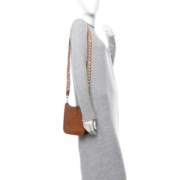 HERMES Taurillon Maurice Amazone Evelyne TPM Gold White