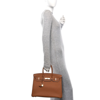 HERMES Togo Birkin 35 Gold