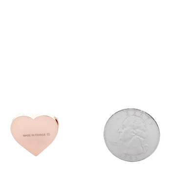 HERMES Rose Gold Plated Brass Mini Coeur Twilly Scarf Ring