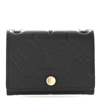 LOUIS VUITTON Empreinte Business Card Holder Black